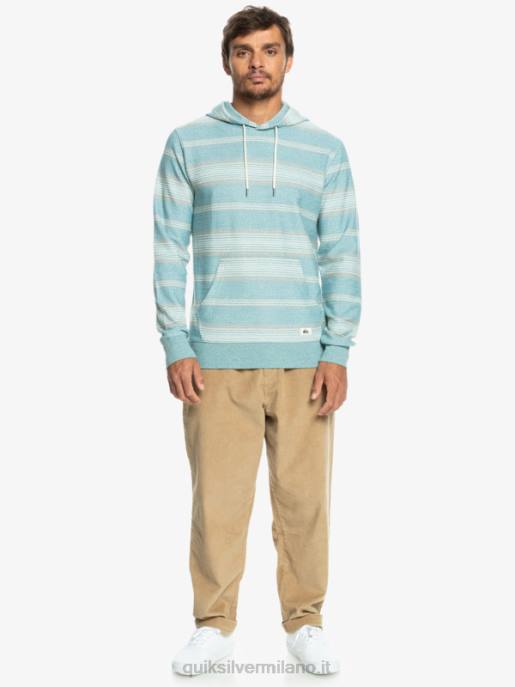 esso Quiksilver uomini fantastica felpa con cappuccio otway striscia otway blu brittany HTZR581