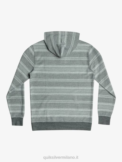 esso Quiksilver uomini fantastica felpa con cappuccio otway striscia otway nera HTZR580