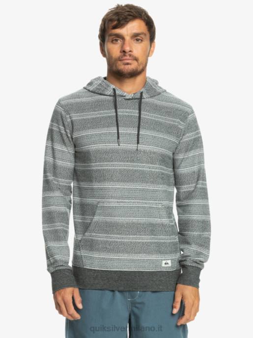 esso Quiksilver uomini fantastica felpa con cappuccio otway striscia otway nera HTZR580