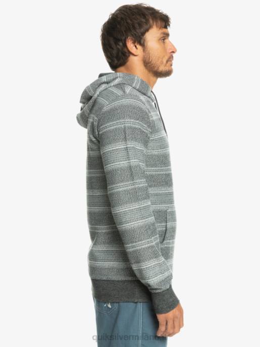 esso Quiksilver uomini fantastica felpa con cappuccio otway striscia otway nera HTZR580