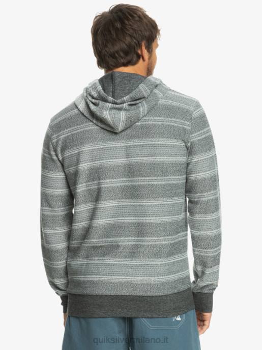 esso Quiksilver uomini fantastica felpa con cappuccio otway striscia otway nera HTZR580