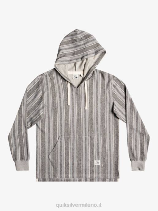 esso Quiksilver uomini felpa con cappuccio baja nero baja vert HTZR1544
