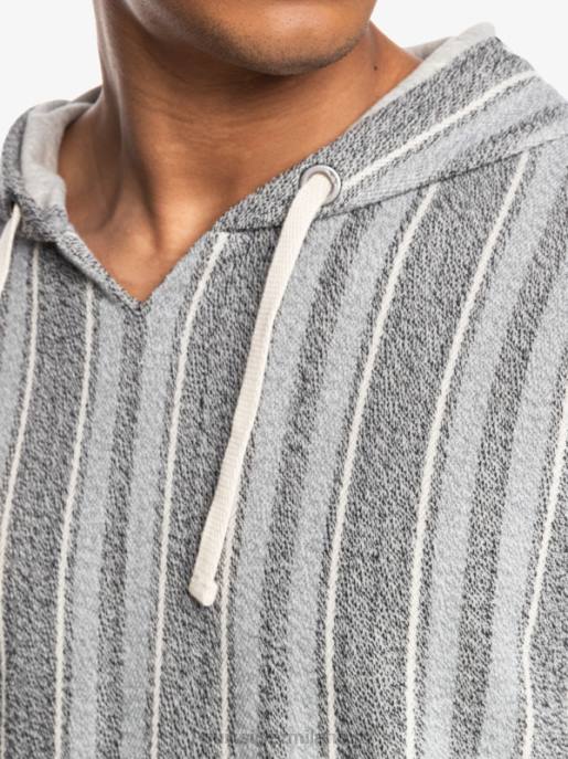 esso Quiksilver uomini felpa con cappuccio baja nero baja vert HTZR1544