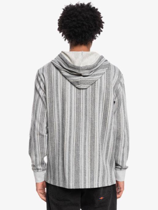 esso Quiksilver uomini felpa con cappuccio baja nero baja vert HTZR1544