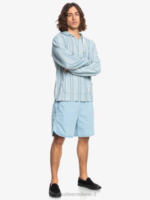 esso Quiksilver uomini felpa con cappuccio baja provenzale blu baja vert HTZR1545