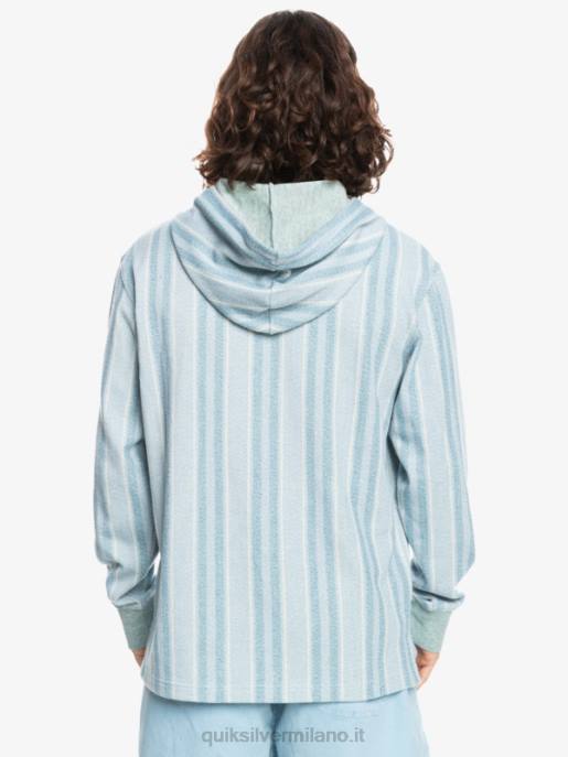 esso Quiksilver uomini felpa con cappuccio baja provenzale blu baja vert HTZR1545