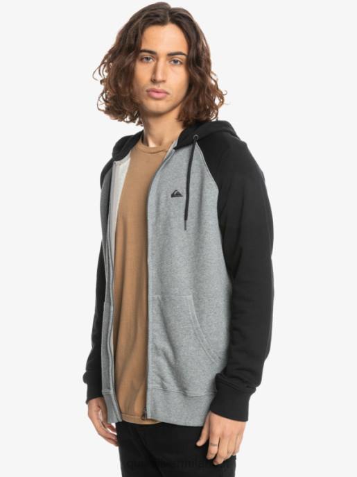 esso Quiksilver uomini felpa con cappuccio con zip essentials blazer blu scuro/ lungh HTZR1513