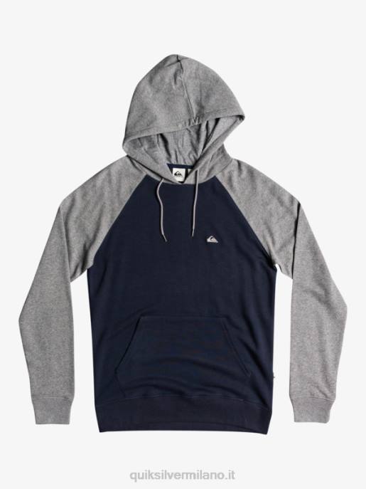 esso Quiksilver uomini felpa con cappuccio con zip essentials grigio chiaro melange/nero HTZR1514