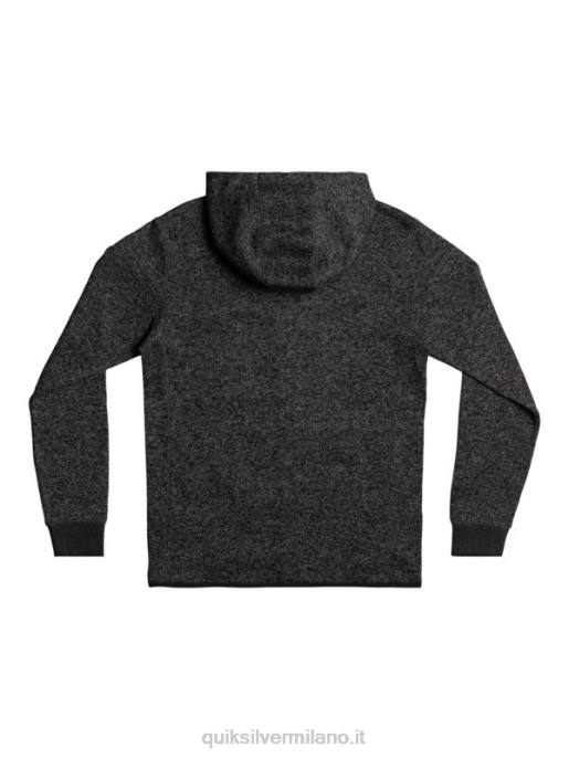 esso Quiksilver uomini felpa con cappuccio con zip keller erica grigio scuro HTZR1480