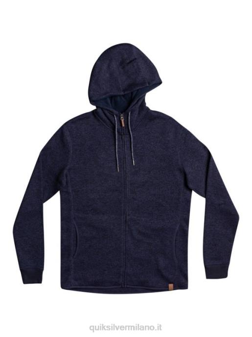 esso Quiksilver uomini felpa con cappuccio con zip keller notte parigina HTZR1478