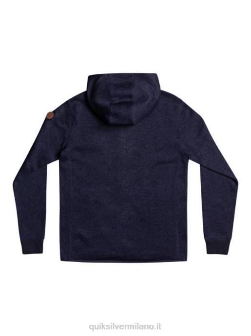 esso Quiksilver uomini felpa con cappuccio con zip keller notte parigina HTZR1478