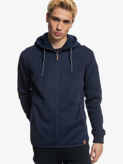 esso Quiksilver uomini felpa con cappuccio con zip keller notte parigina HTZR1478