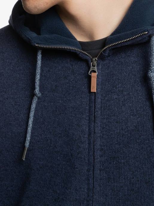 esso Quiksilver uomini felpa con cappuccio con zip keller notte parigina HTZR1478