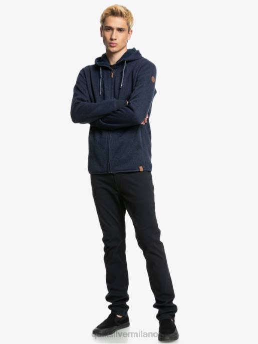 esso Quiksilver uomini felpa con cappuccio con zip keller notte parigina HTZR1478