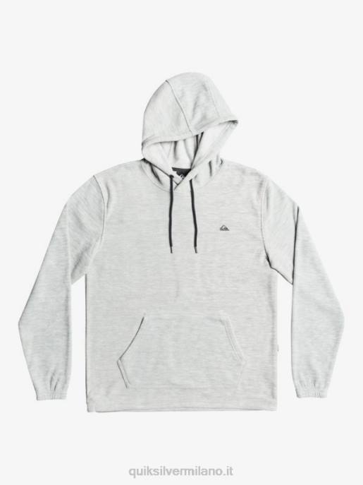 esso Quiksilver uomini felpa con cappuccio essenziale erica grigio chiaro HTZR1490