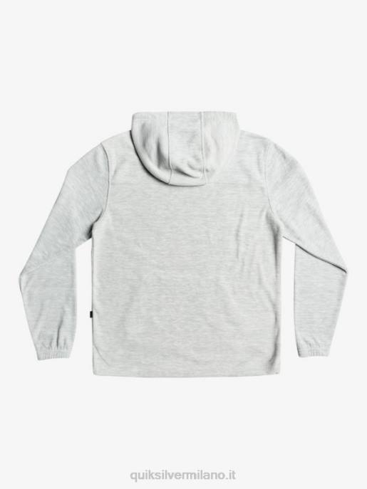 esso Quiksilver uomini felpa con cappuccio essenziale erica grigio chiaro HTZR1490