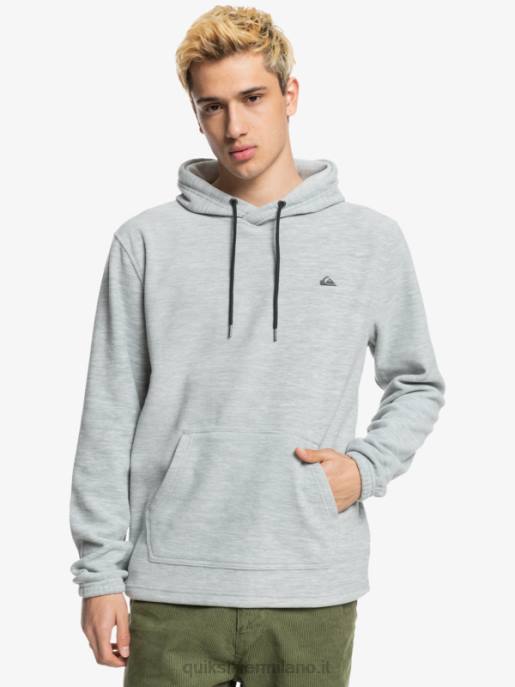 esso Quiksilver uomini felpa con cappuccio essenziale erica grigio chiaro HTZR1490