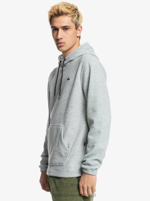 esso Quiksilver uomini felpa con cappuccio essenziale erica grigio chiaro HTZR1490
