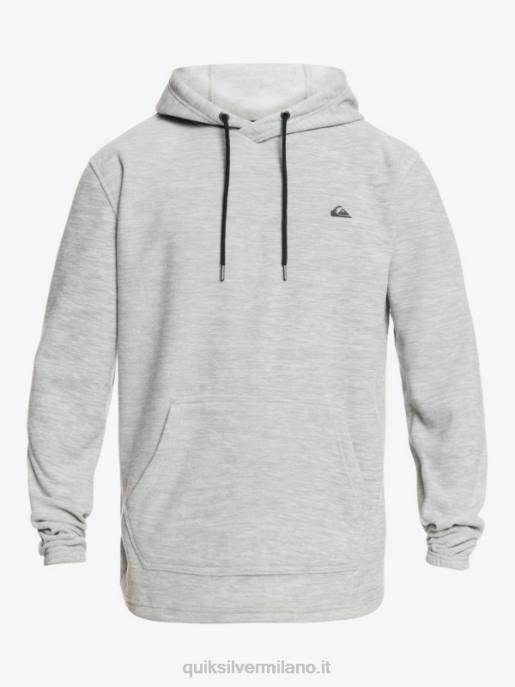 esso Quiksilver uomini felpa con cappuccio essenziale erica grigio chiaro HTZR1490