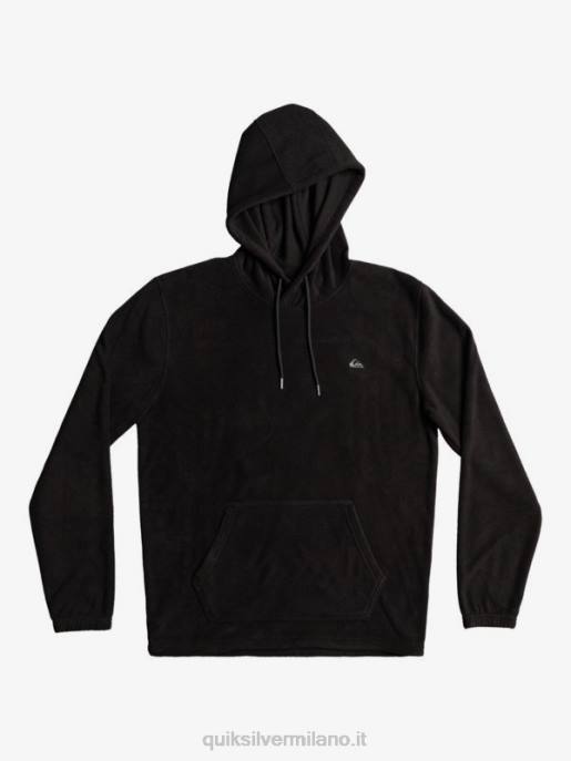 esso Quiksilver uomini felpa con cappuccio essenziale nero HTZR1489