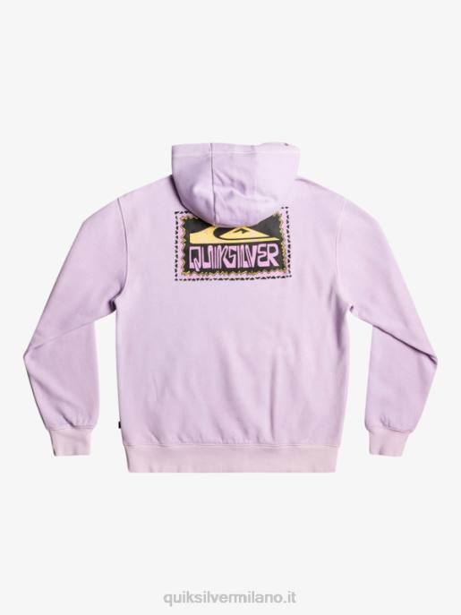 esso Quiksilver uomini felpa con cappuccio in lastra al neon lilla pastello HTZR1356