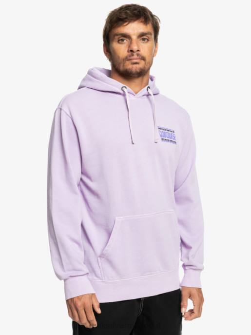 esso Quiksilver uomini felpa con cappuccio in lastra al neon lilla pastello HTZR1356