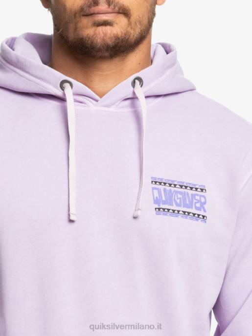 esso Quiksilver uomini felpa con cappuccio in lastra al neon lilla pastello HTZR1356