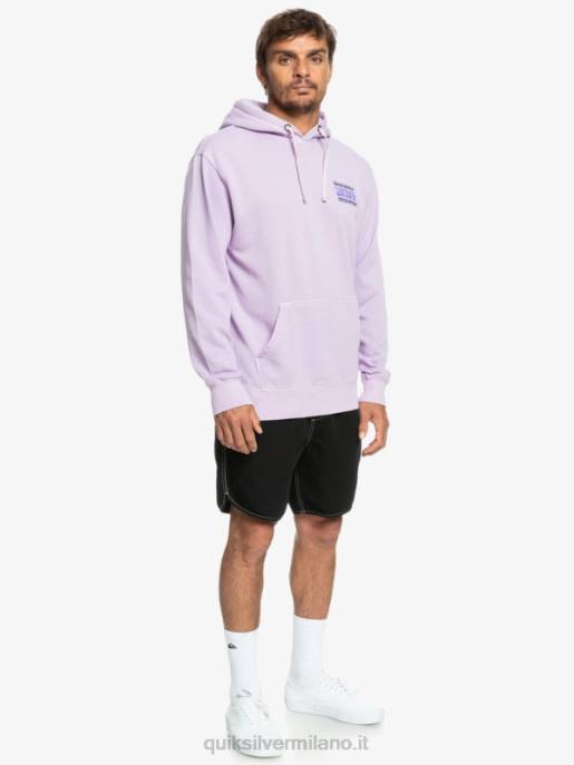 esso Quiksilver uomini felpa con cappuccio in lastra al neon lilla pastello HTZR1356