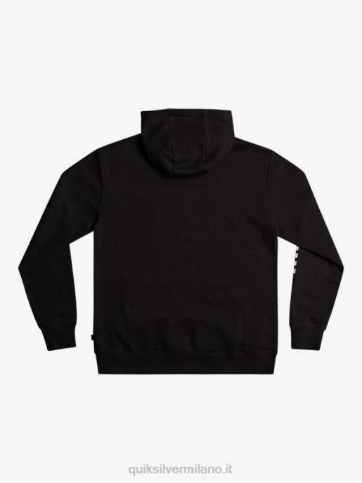 esso Quiksilver uomini felpa con cappuccio omni check nero HTZR1486