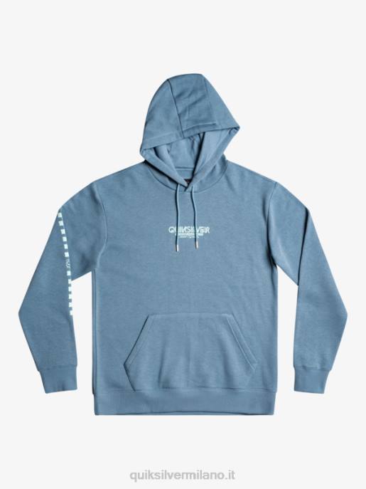 esso Quiksilver uomini felpa con cappuccio omni check provenzale HTZR1485