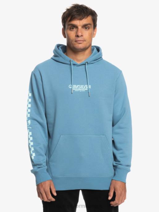 esso Quiksilver uomini felpa con cappuccio omni check provenzale HTZR1485