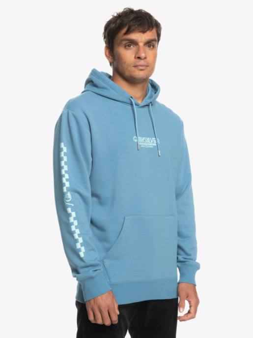 esso Quiksilver uomini felpa con cappuccio omni check provenzale HTZR1485
