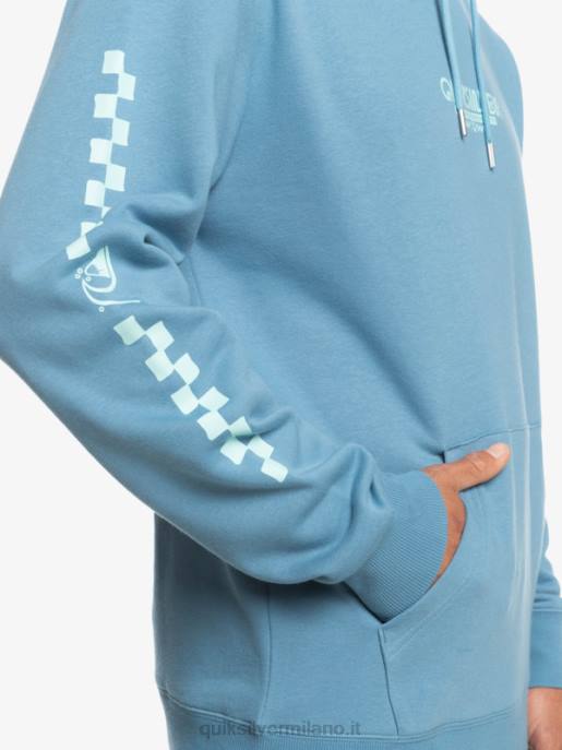 esso Quiksilver uomini felpa con cappuccio omni check provenzale HTZR1485