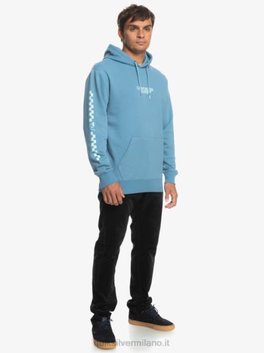 esso Quiksilver uomini felpa con cappuccio omni check provenzale HTZR1485