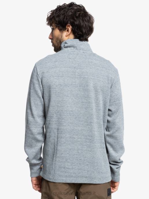 esso Quiksilver uomini felpa con collo a lupetto e zip pointsurf waterman erica grigio chiaro HTZR1800
