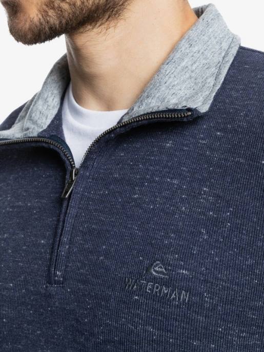 esso Quiksilver uomini felpa con collo a lupetto e zip pointsurf waterman giacca blu navy melange HTZR1801