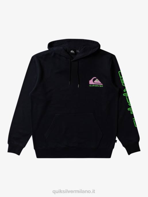 esso Quiksilver uomini felpa con logo omni nero HTZR641