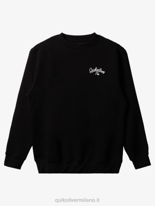 esso Quiksilver uomini felpa girocollo New Estate nero HTZR1802