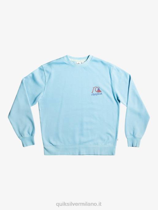 esso Quiksilver uomini felpa lastra al neon cielo blu HTZR1057