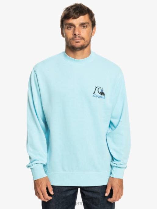 esso Quiksilver uomini felpa lastra al neon cielo blu HTZR1057