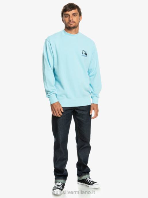 esso Quiksilver uomini felpa lastra al neon cielo blu HTZR1057