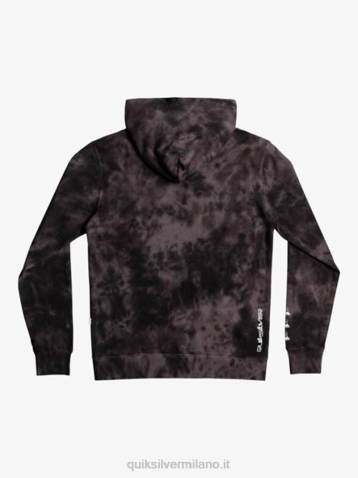 esso Quiksilver uomini felpa tie-dye nuvolata tintura cravatta nera nuvolata HTZR1503