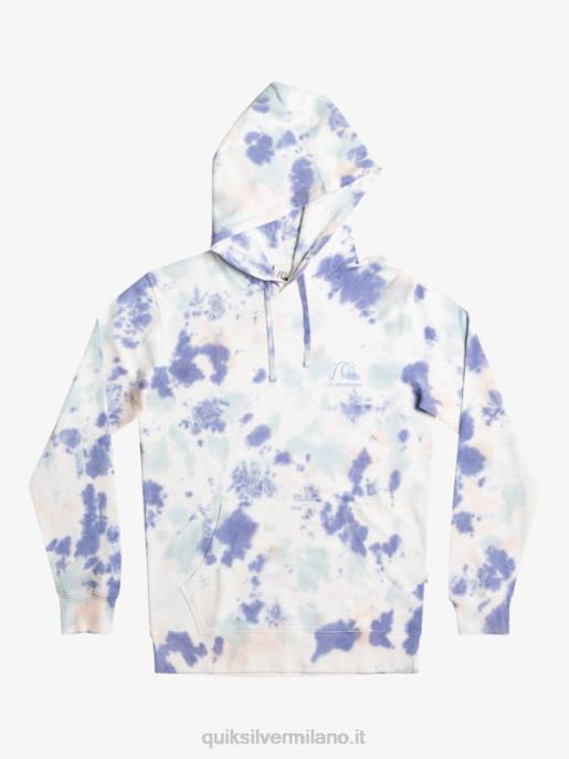 esso Quiksilver uomini felpa tie-dye nuvolata tintura per cravatta nuvolata color pesca HTZR1502