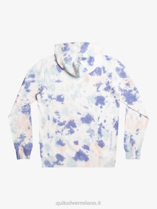 esso Quiksilver uomini felpa tie-dye nuvolata tintura per cravatta nuvolata color pesca HTZR1502