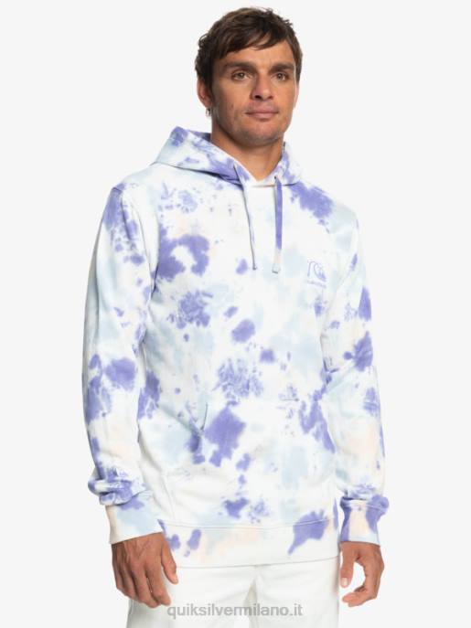 esso Quiksilver uomini felpa tie-dye nuvolata tintura per cravatta nuvolata color pesca HTZR1502