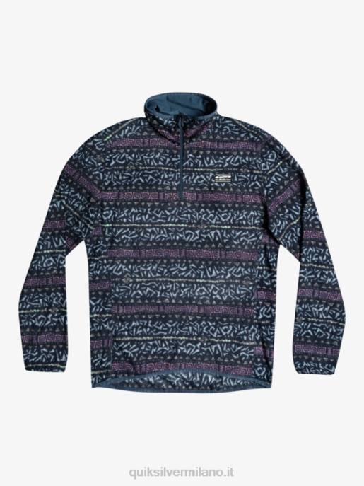 esso Quiksilver uomini maglione in pile a un quarto di aker canale nordico dell'orchidea polverosa HTZR1878