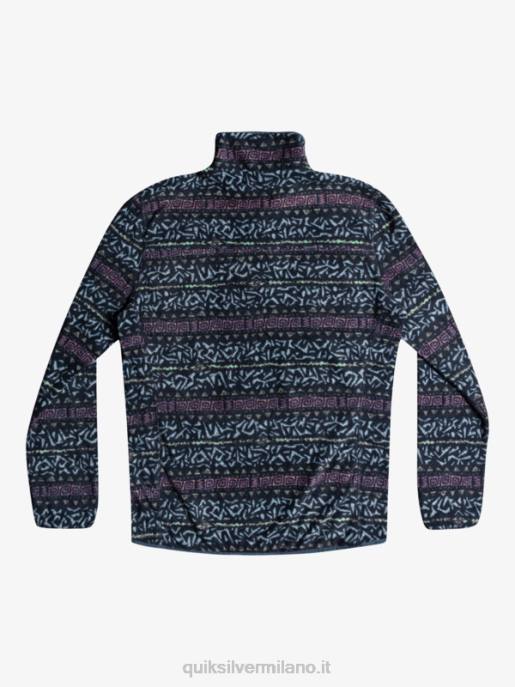 esso Quiksilver uomini maglione in pile a un quarto di aker canale nordico dell\'orchidea polverosa HTZR1878