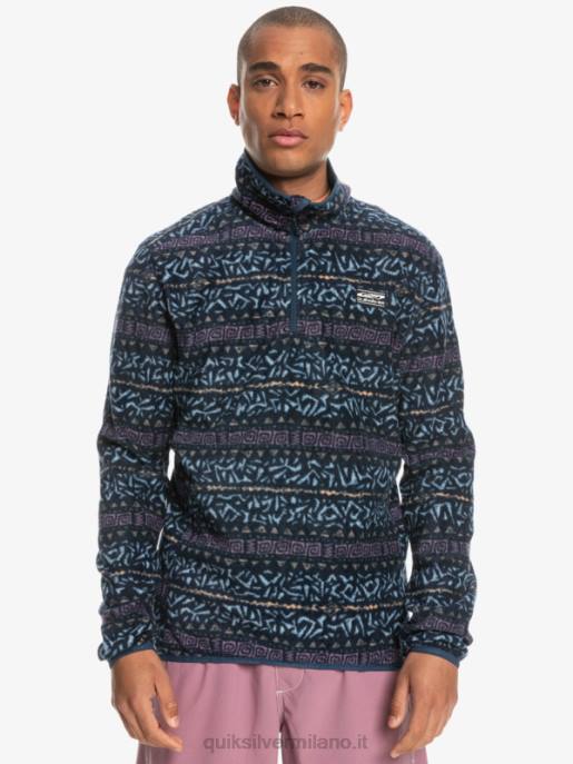esso Quiksilver uomini maglione in pile a un quarto di aker canale nordico dell\'orchidea polverosa HTZR1878