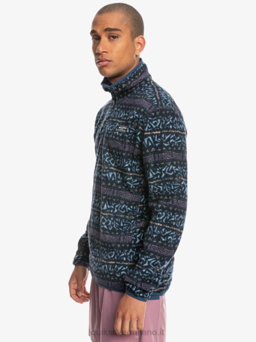 esso Quiksilver uomini maglione in pile a un quarto di aker canale nordico dell\'orchidea polverosa HTZR1878