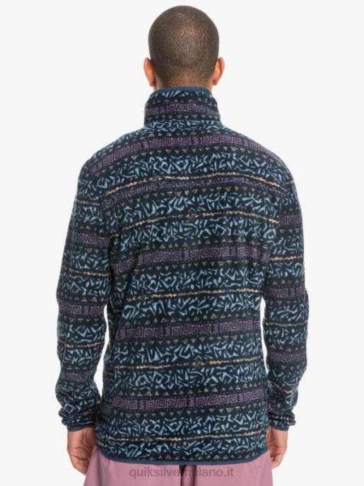 esso Quiksilver uomini maglione in pile a un quarto di aker canale nordico dell\'orchidea polverosa HTZR1878